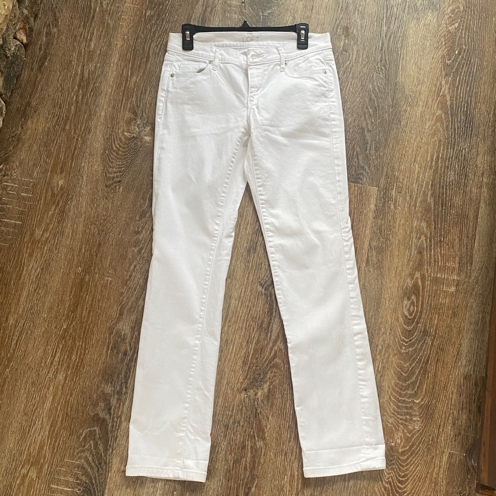 LOFT White Straight-Leg Women's Jeans